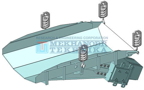 Vibrating feeder with electric-magnetic drive PE 15х25 рис.0
